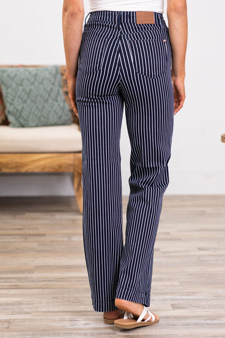 Judy Blue Tummy Control Stripe Jeans - Filly Flair