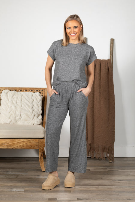 Short Sleeve Tee And Lounge Pants Set