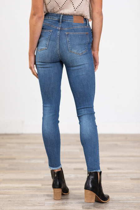 Judy Blue Tummy Control Jeans with Whiskering