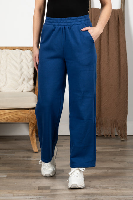 Fleece Drawstring Pants With Pockets