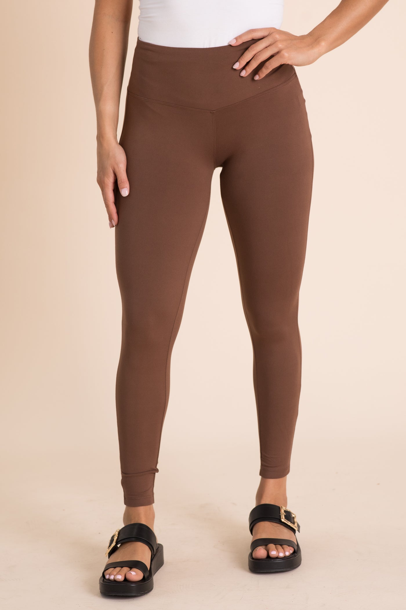 Brushed Wide Waistband Leggings