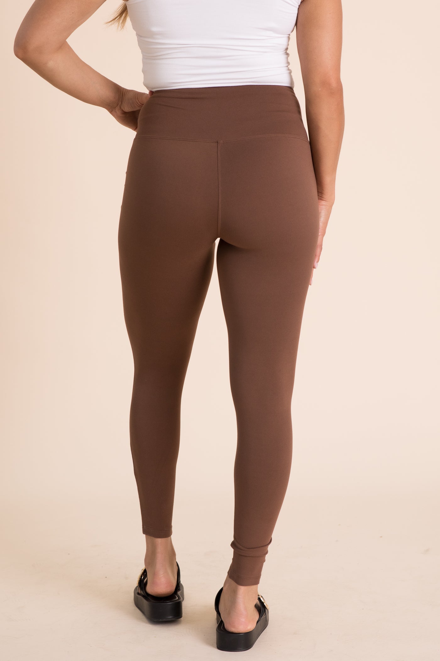 Brushed Wide Waistband Leggings