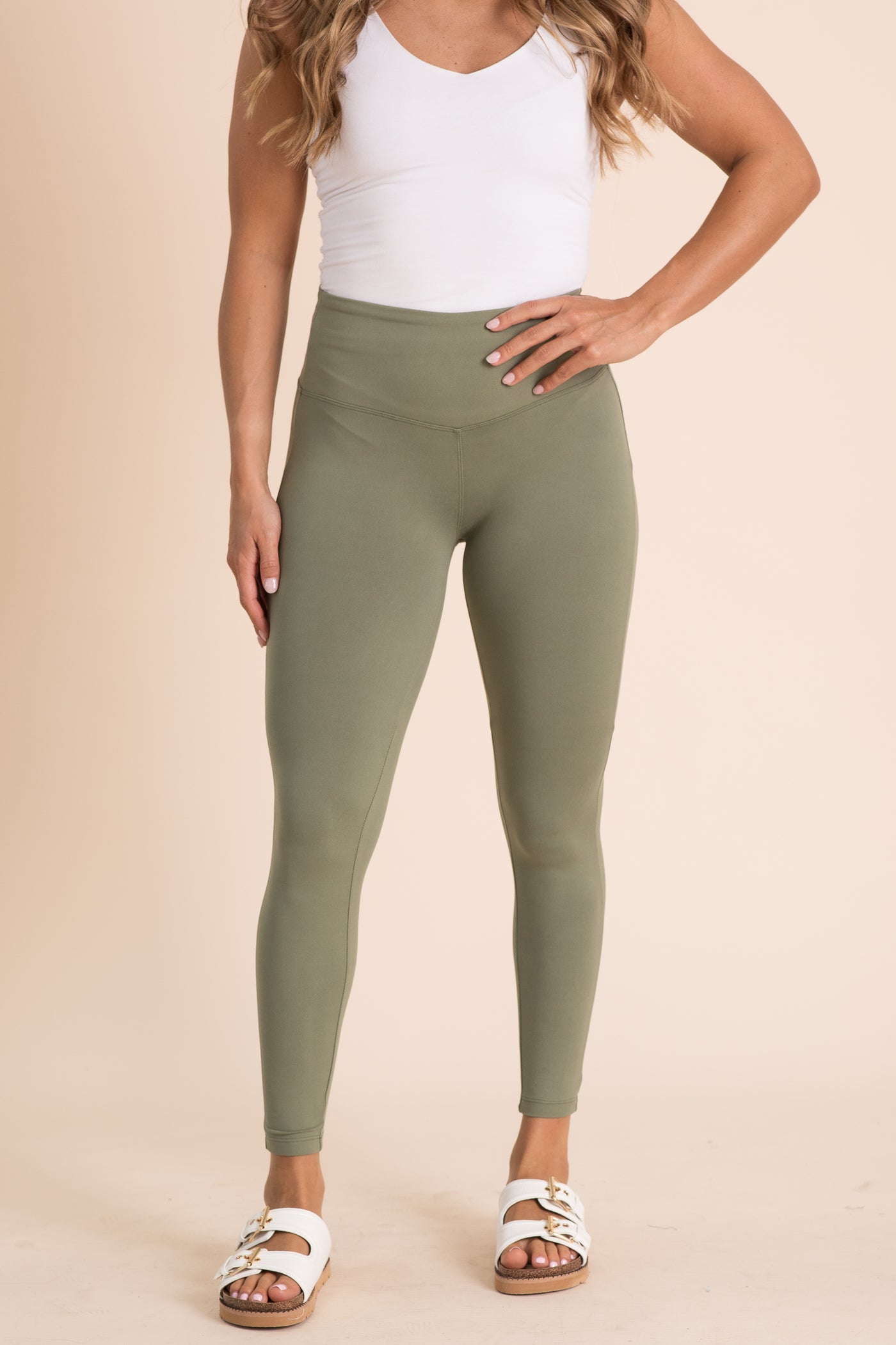 Brushed Wide Waistband Leggings