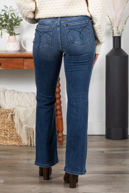 Judy Blue Dark Wash Thermal Bootcut Jean