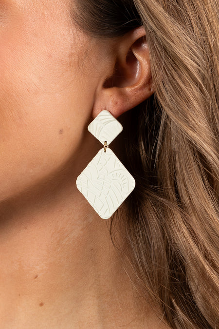 Ruthie Textured Dangle Earrings