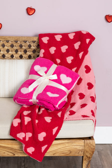 Valentine's Heart Pattern Blankets