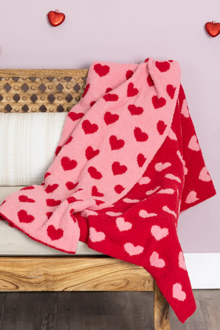 Valentine's Heart Pattern Blankets