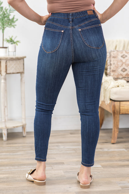 Judy Blue High Rise Pull On Skinny Jeans