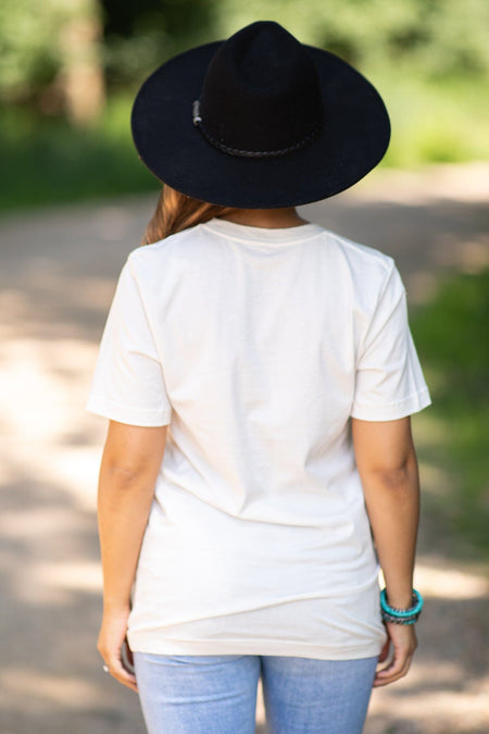 Ivory and Rust Rise and Rodeo Graphic Tee - Filly Flair