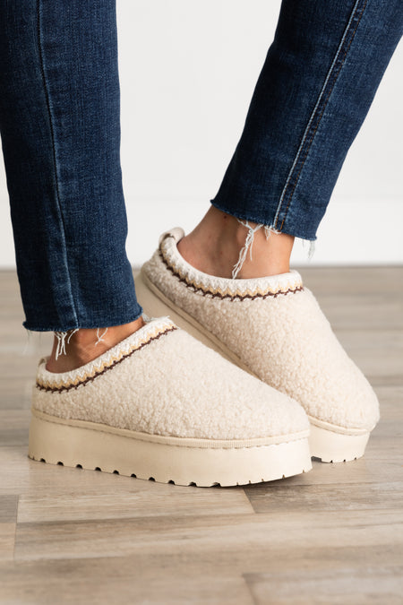 Sherpa Platform Slip On Shoes