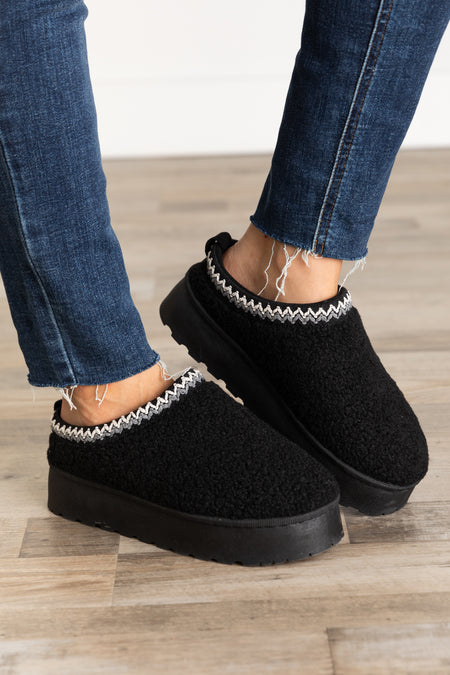 Sherpa Platform Slip On Shoes