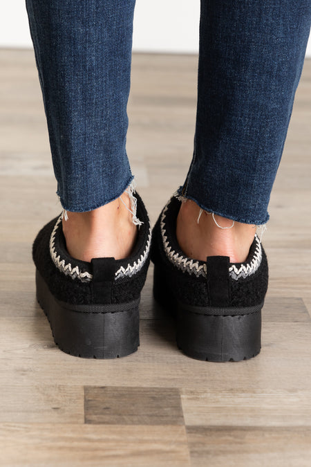 Sherpa Platform Slip On Shoes