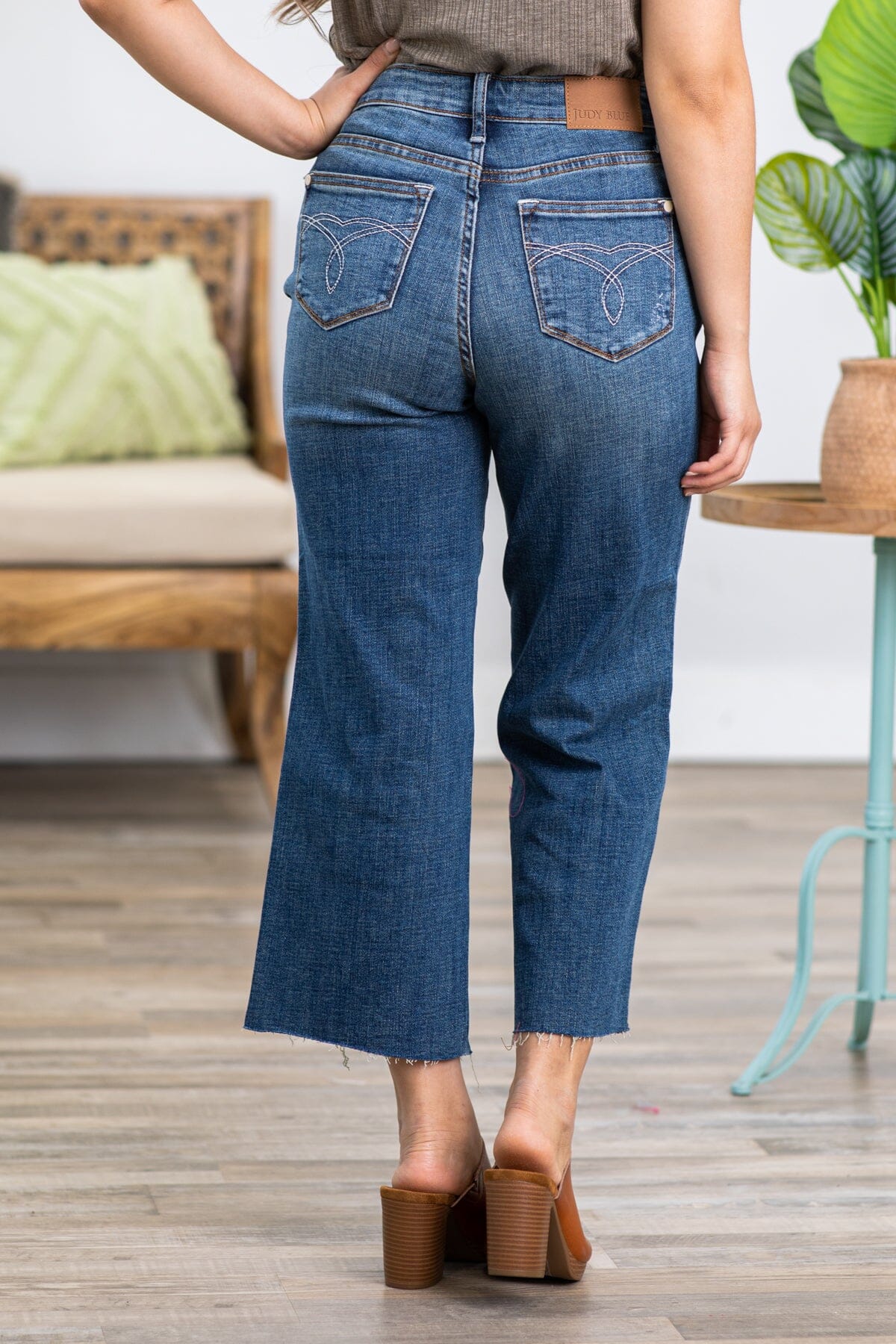 Judy Blue Cropped Wide Leg Jeans · Filly Flair