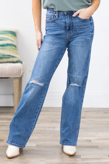 Judy Blue Tummy Control Straight Leg Jeans