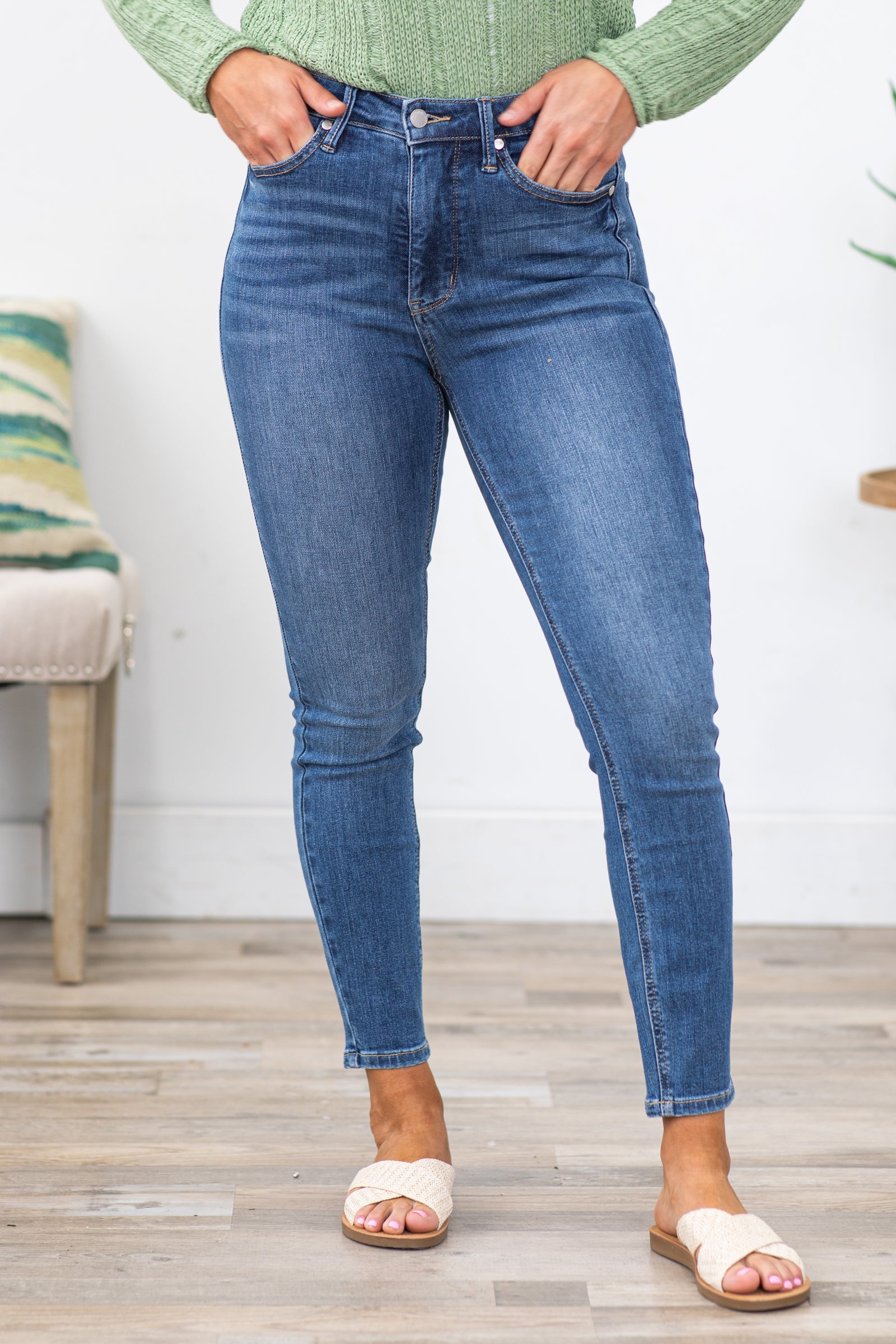 Judy Blue Tummy Control Classic Skinny Jeans · Filly Flair