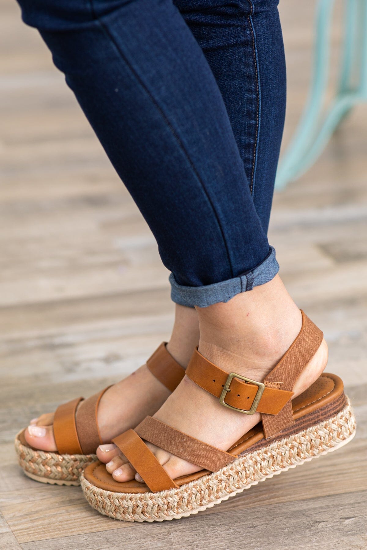 Cognac cheap espadrille sandals