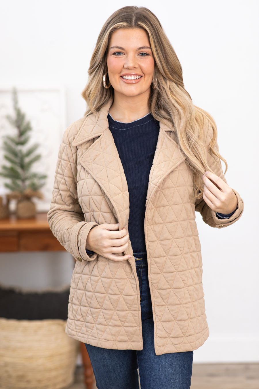 Camel Baby Corduroy Puffer Vest · Filly Flair