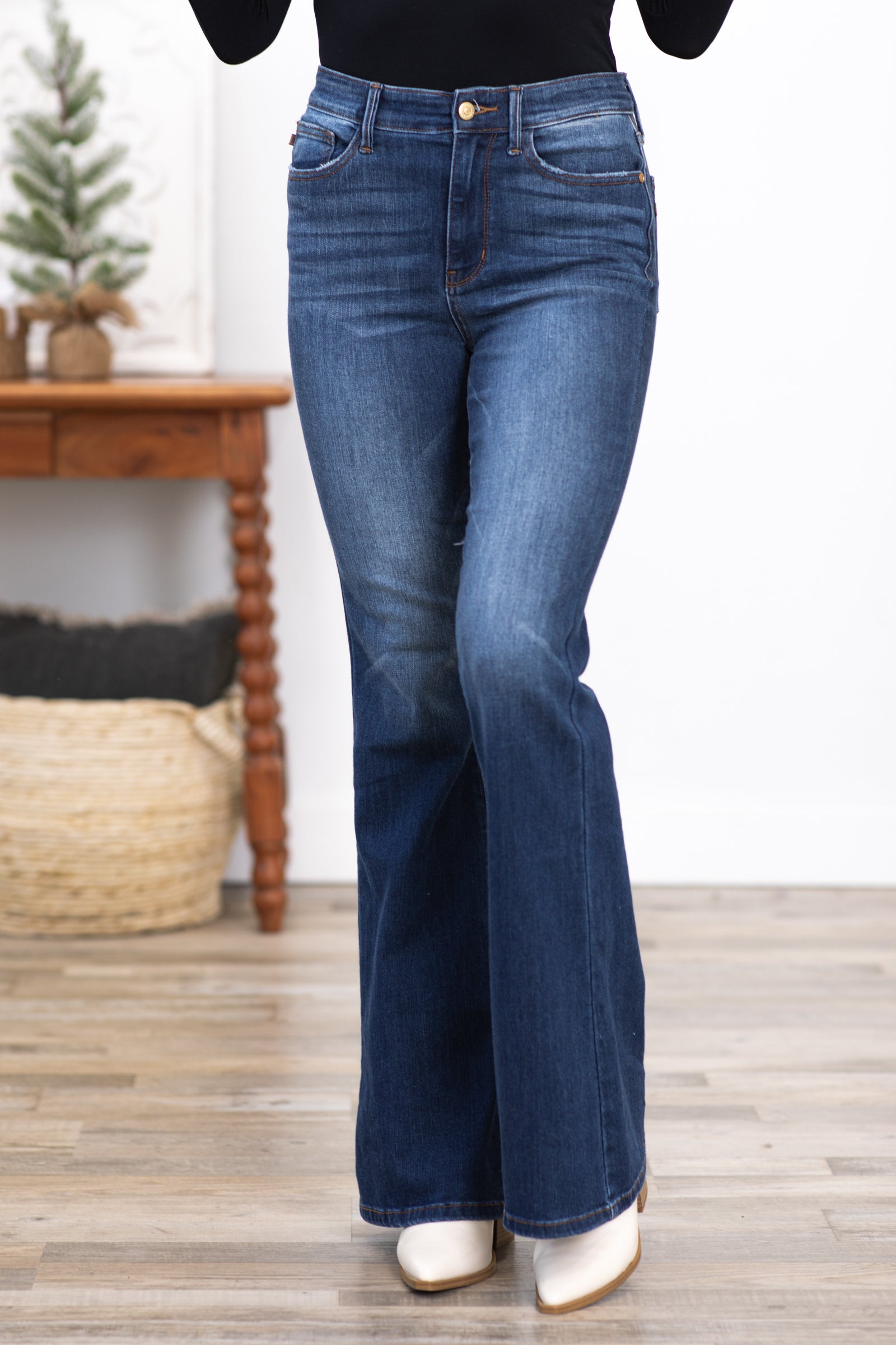 Judy Blue Classic Dark Wash Flare Jeans · Filly Flair