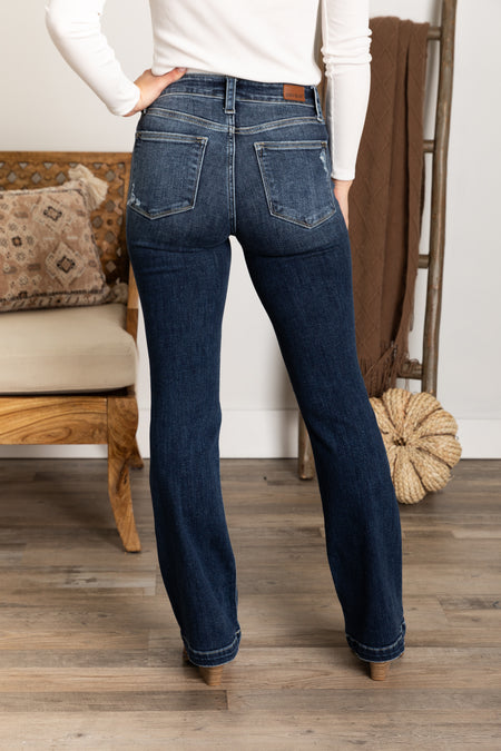 Judy Blue Bootcut Knee Distressed Jeans