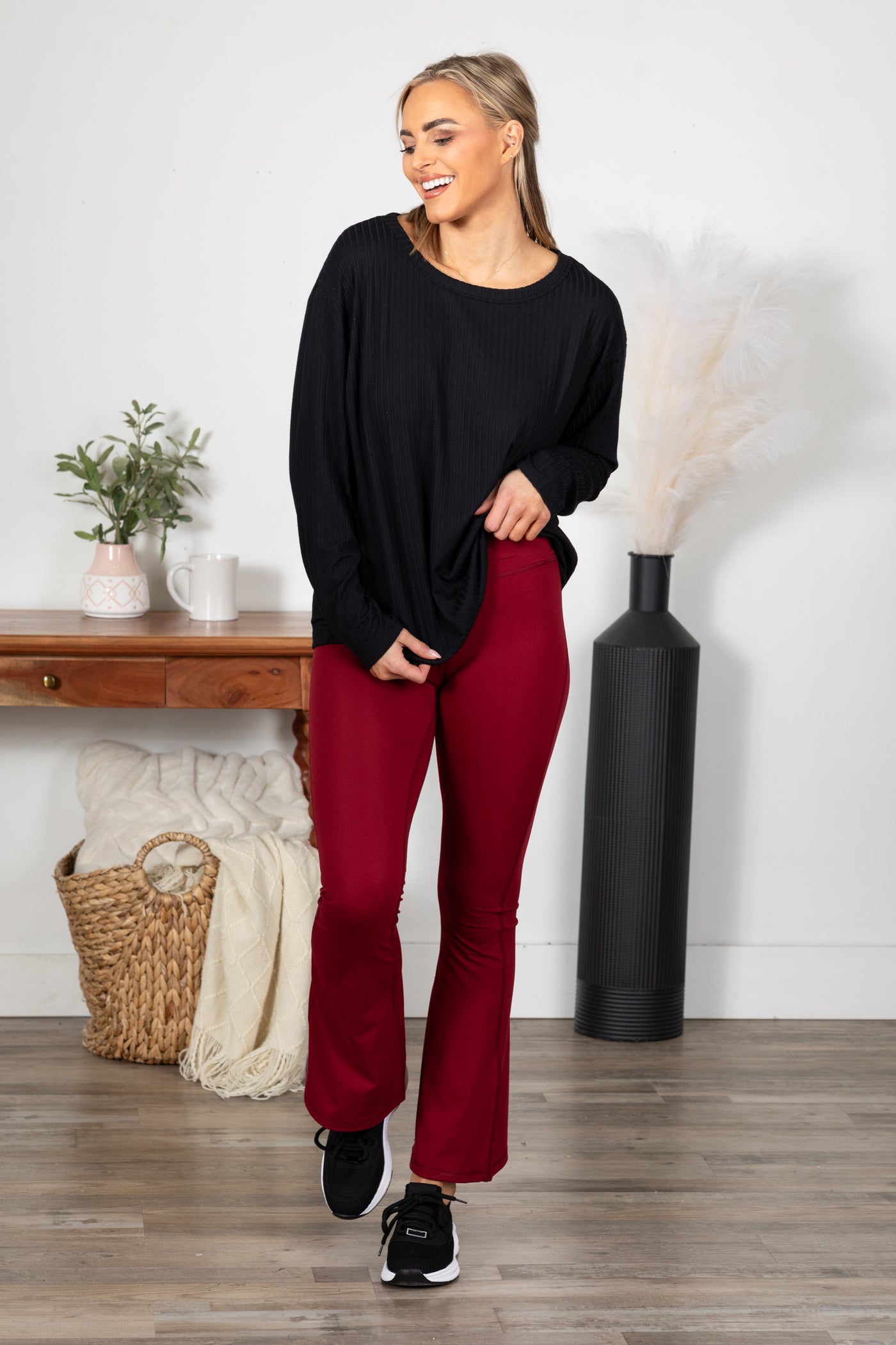 Venice High Waisted Flare Legging