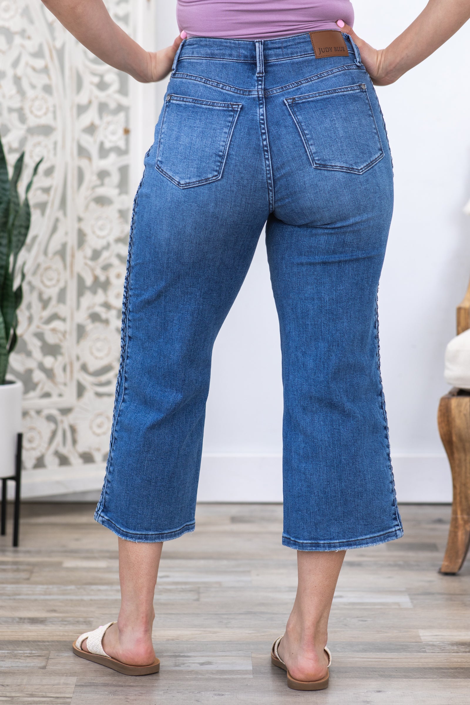 Judy Blue Wide Leg High Rise high quality Cropped Denim sz 5 5 27