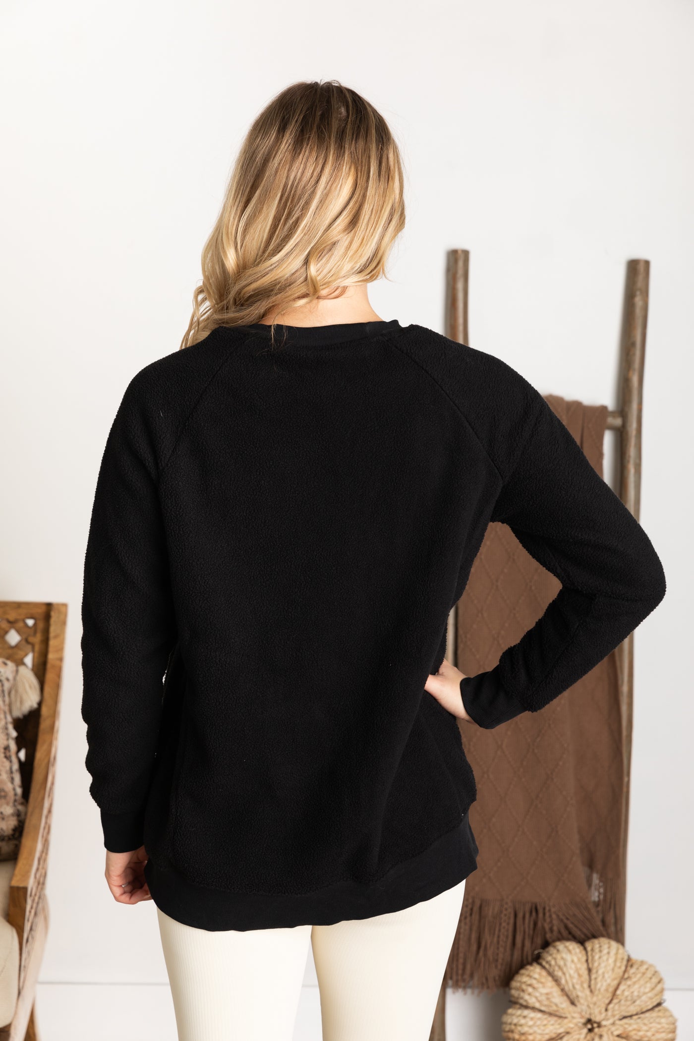 Teddy Pullover With Pockets