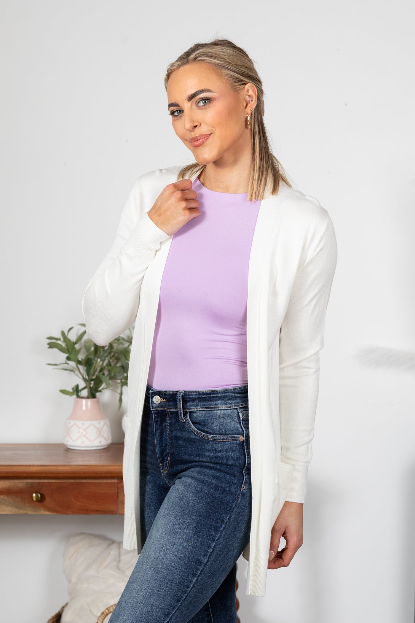 Lightweight Mid Length Cardigan