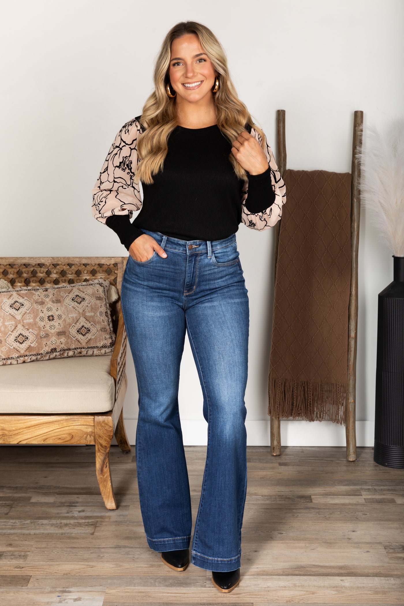 Judy Blue Wide Hem Flare Jeans