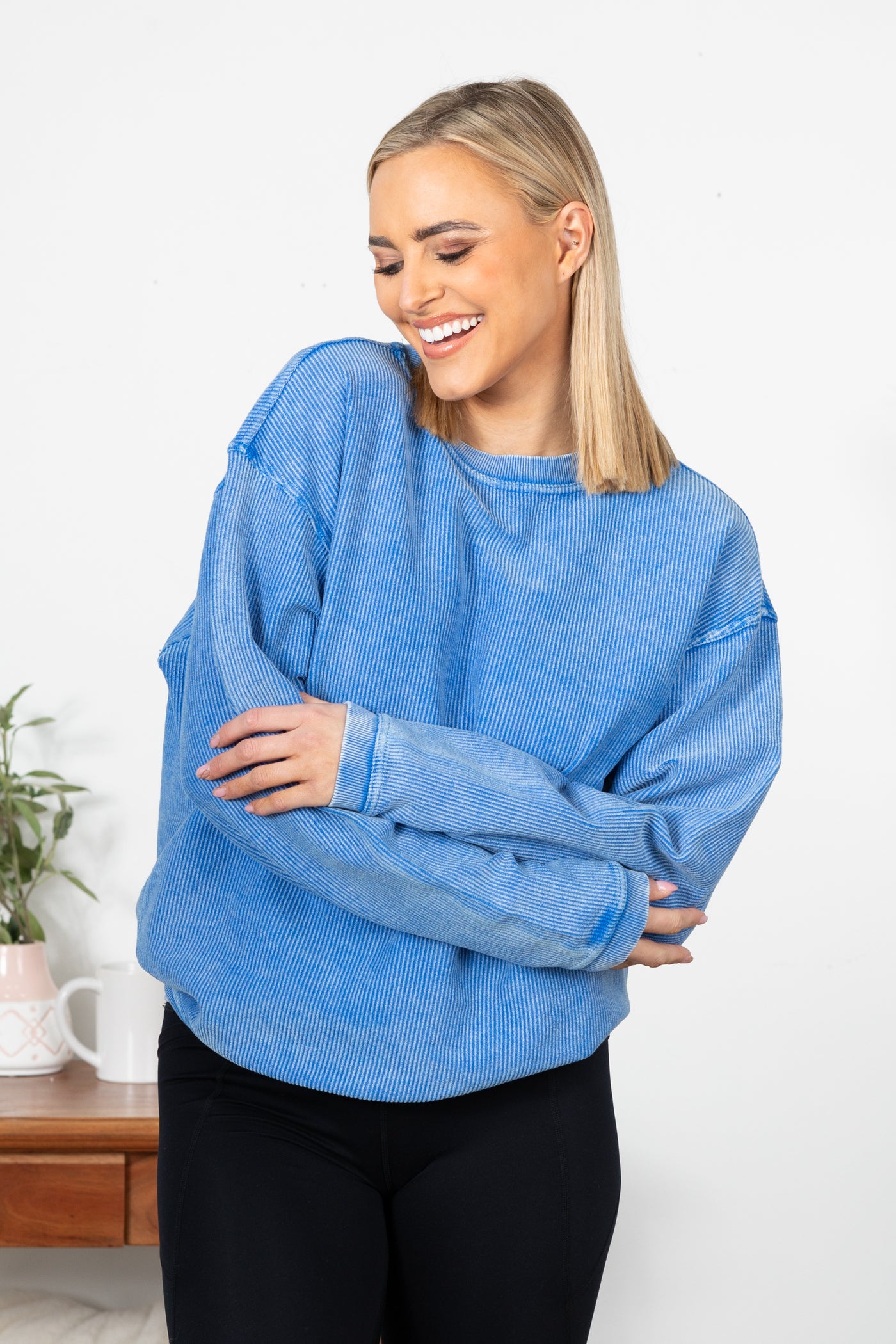 The Casual Comfort Corded Sweatshirt