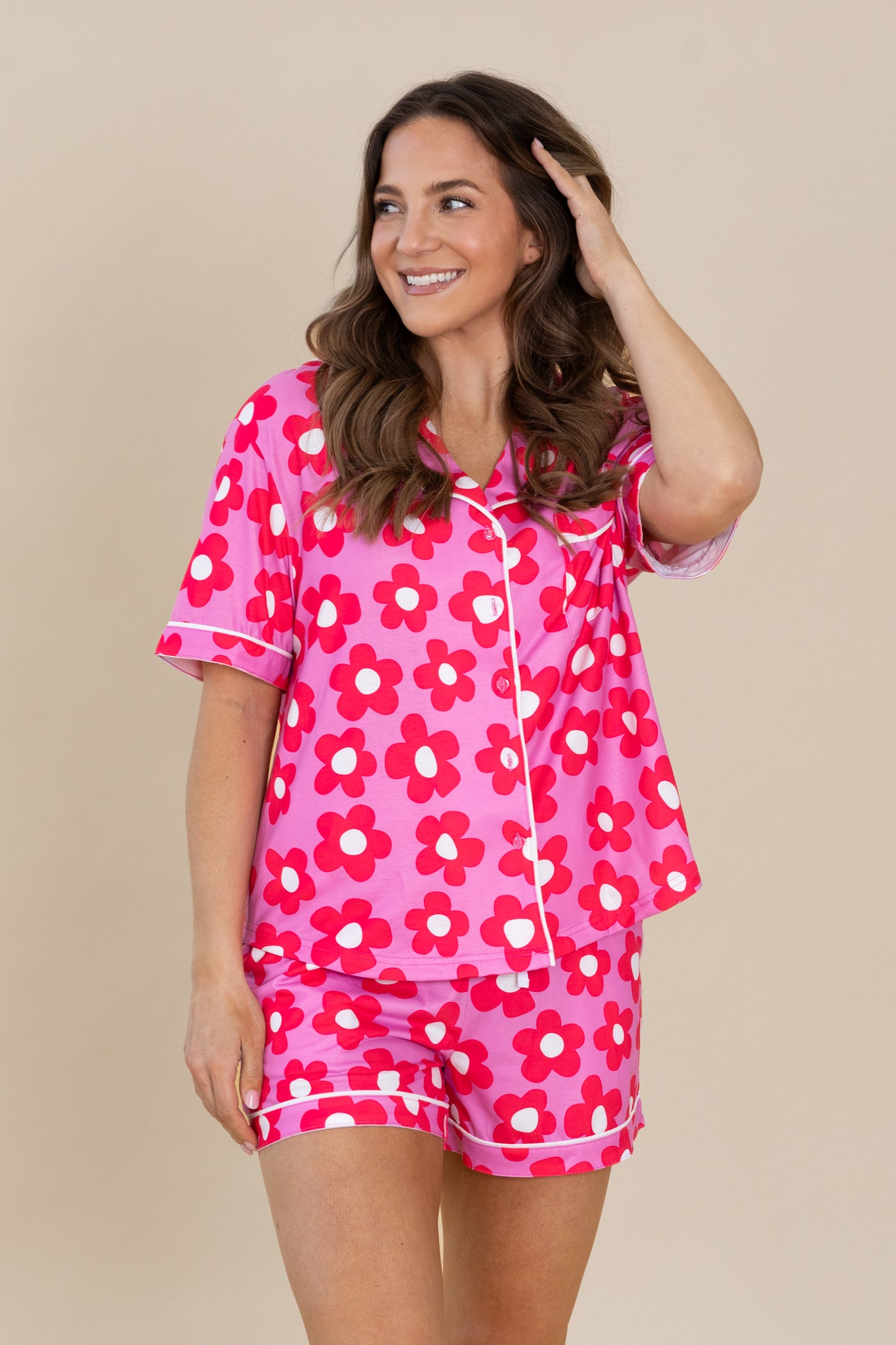 Floral Knit Pajama Set