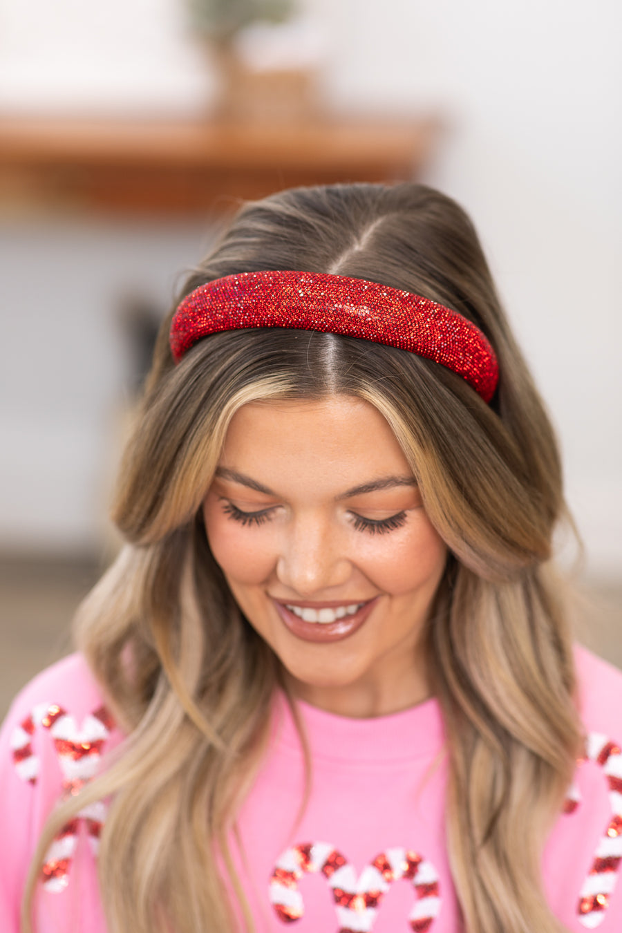 Red Sparkly Headband