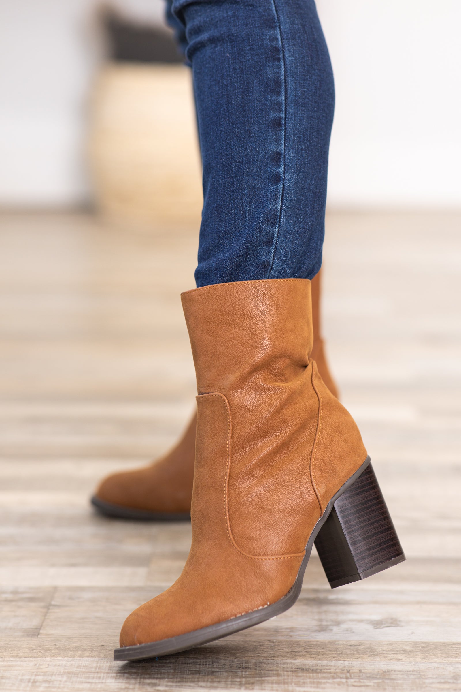 Suede mid clearance calf boots