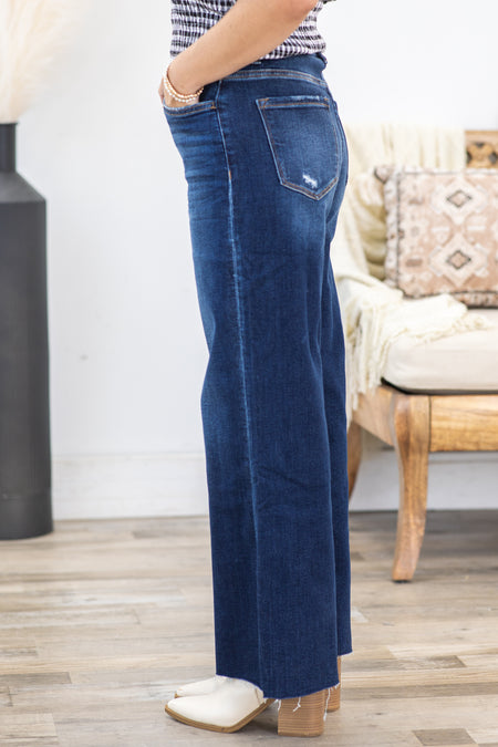 Lovervet Tummy Control High Rise Wide Leg Jeans