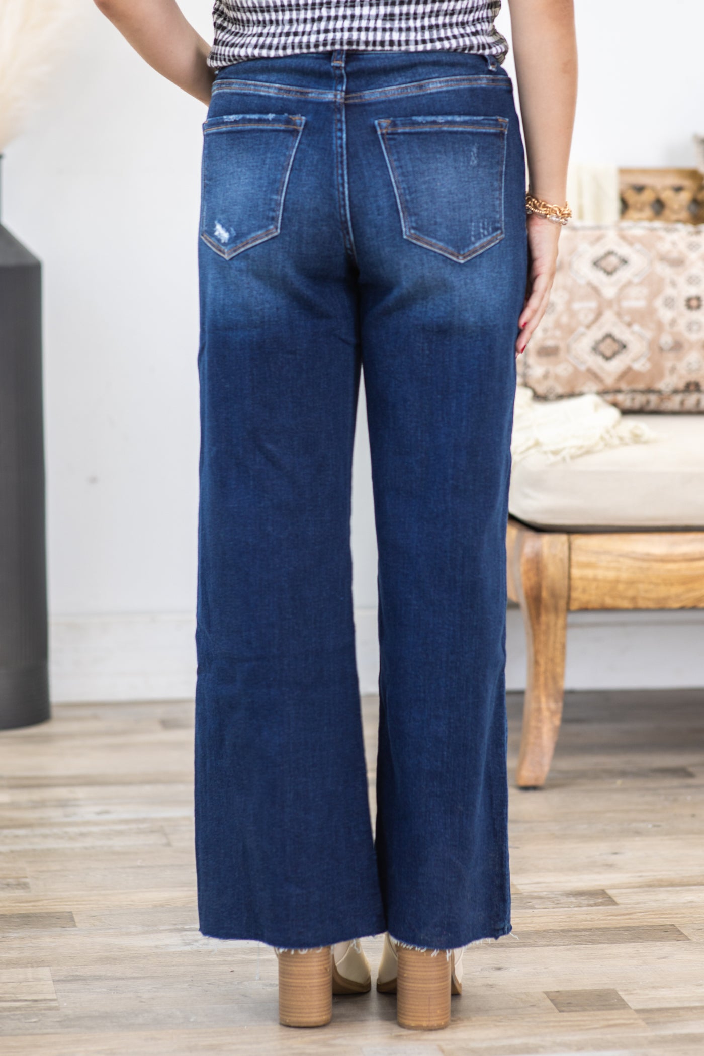 Lovervet Tummy Control High Rise Wide Leg Jeans