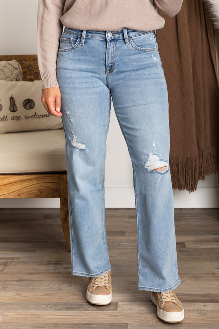 Lovervet Mid Rise Wide Ankle Jeans