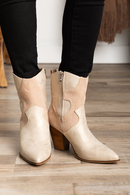 Corky's Gold Beige Good Looking Bootie