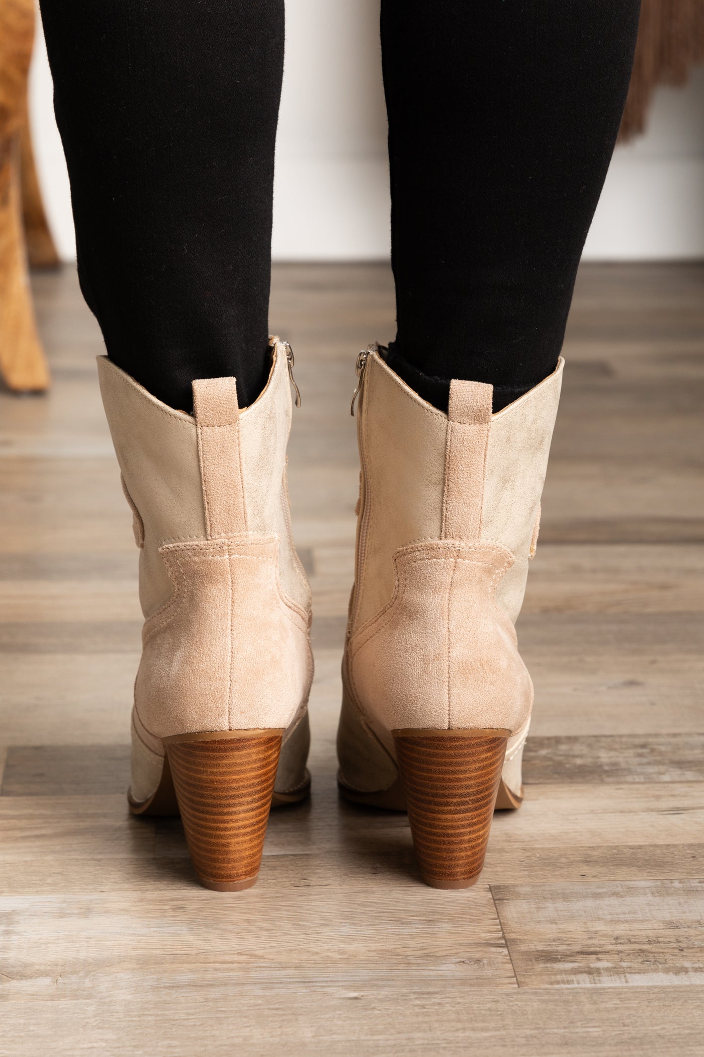 Corky's Gold Beige Good Looking Bootie