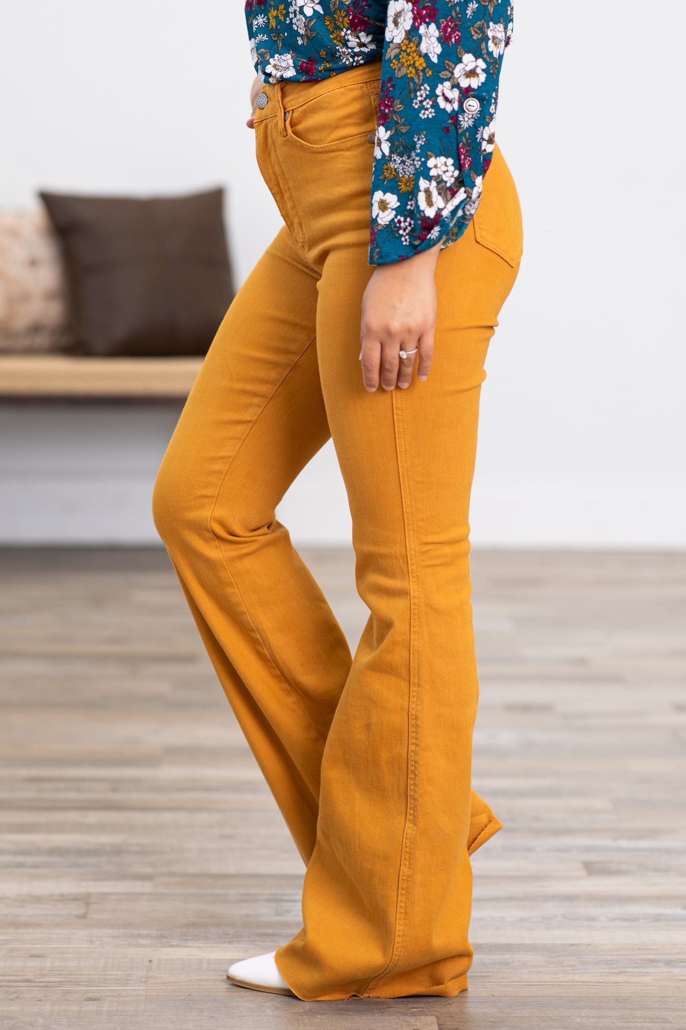 Judy Blue Mustard Bootcut Tummy Control Jeans · Filly Flair
