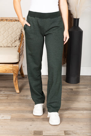 Emerald Green Straight Leg Fleece Lounge