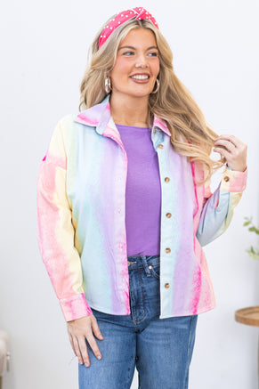 Lavender Multicolor Ombre Jacket