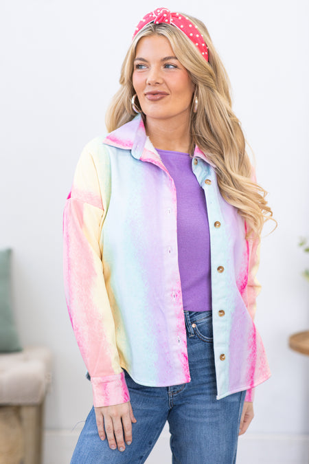 Lavender Multicolor Ombre Jacket