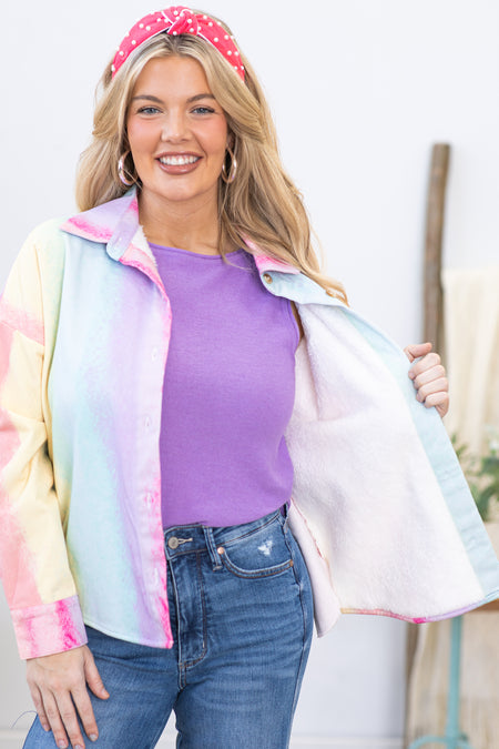 Lavender Multicolor Ombre Jacket