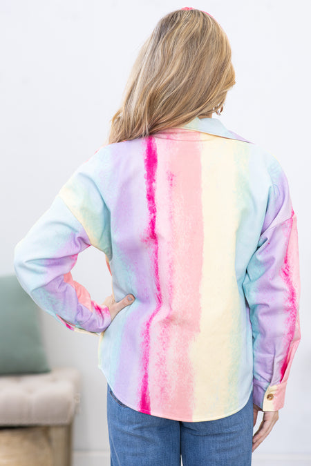 Lavender Multicolor Ombre Jacket