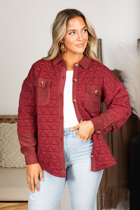 Super Soft Quilted Shacket