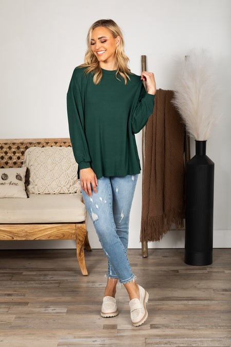 Essential Relaxed Long Sleeve With Side Slits