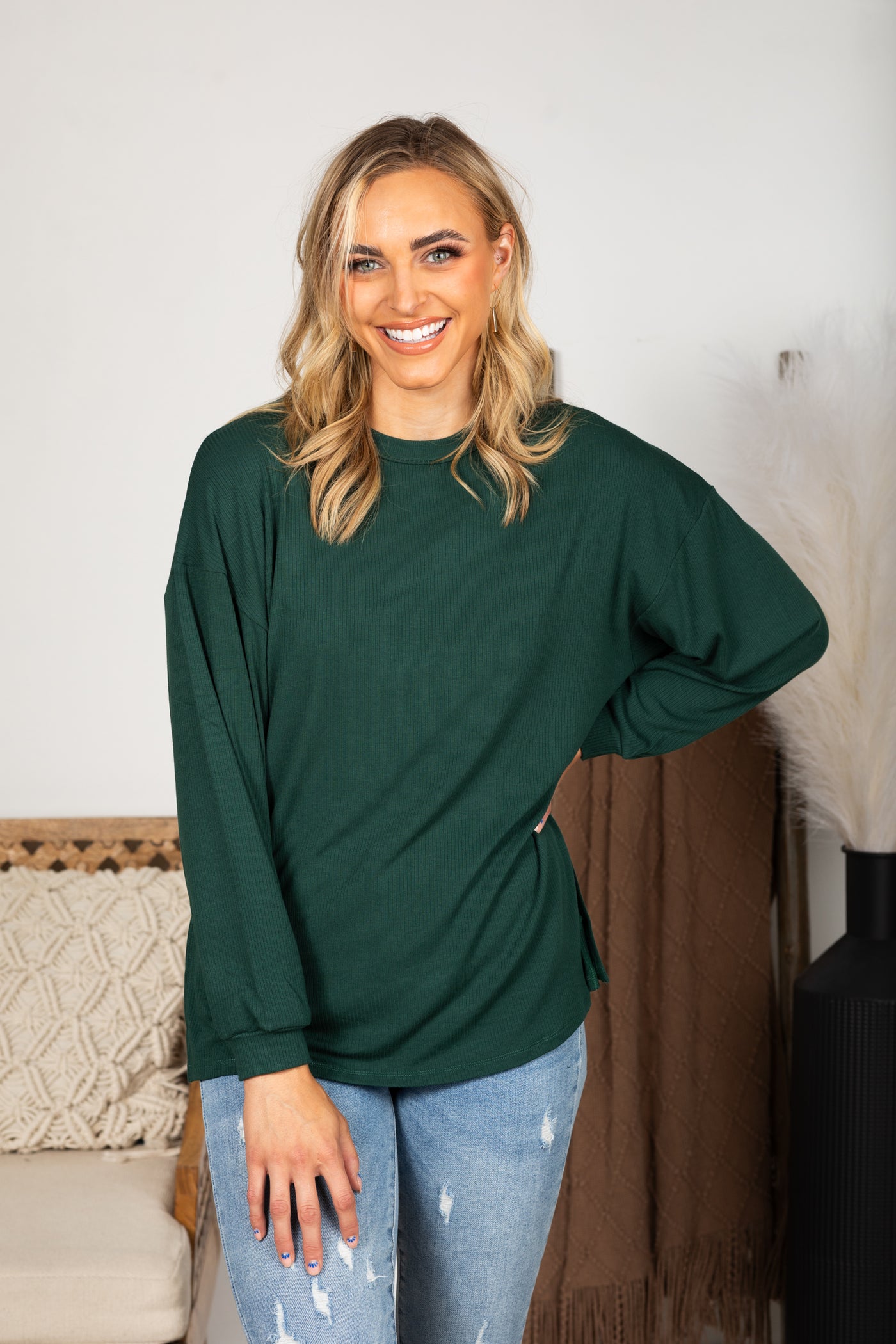 Essential Relaxed Long Sleeve With Side Slits