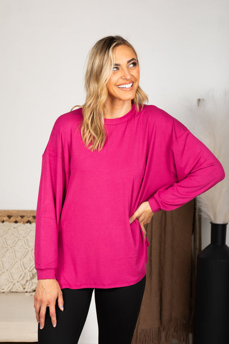 Essential Relaxed Long Sleeve With Side Slits