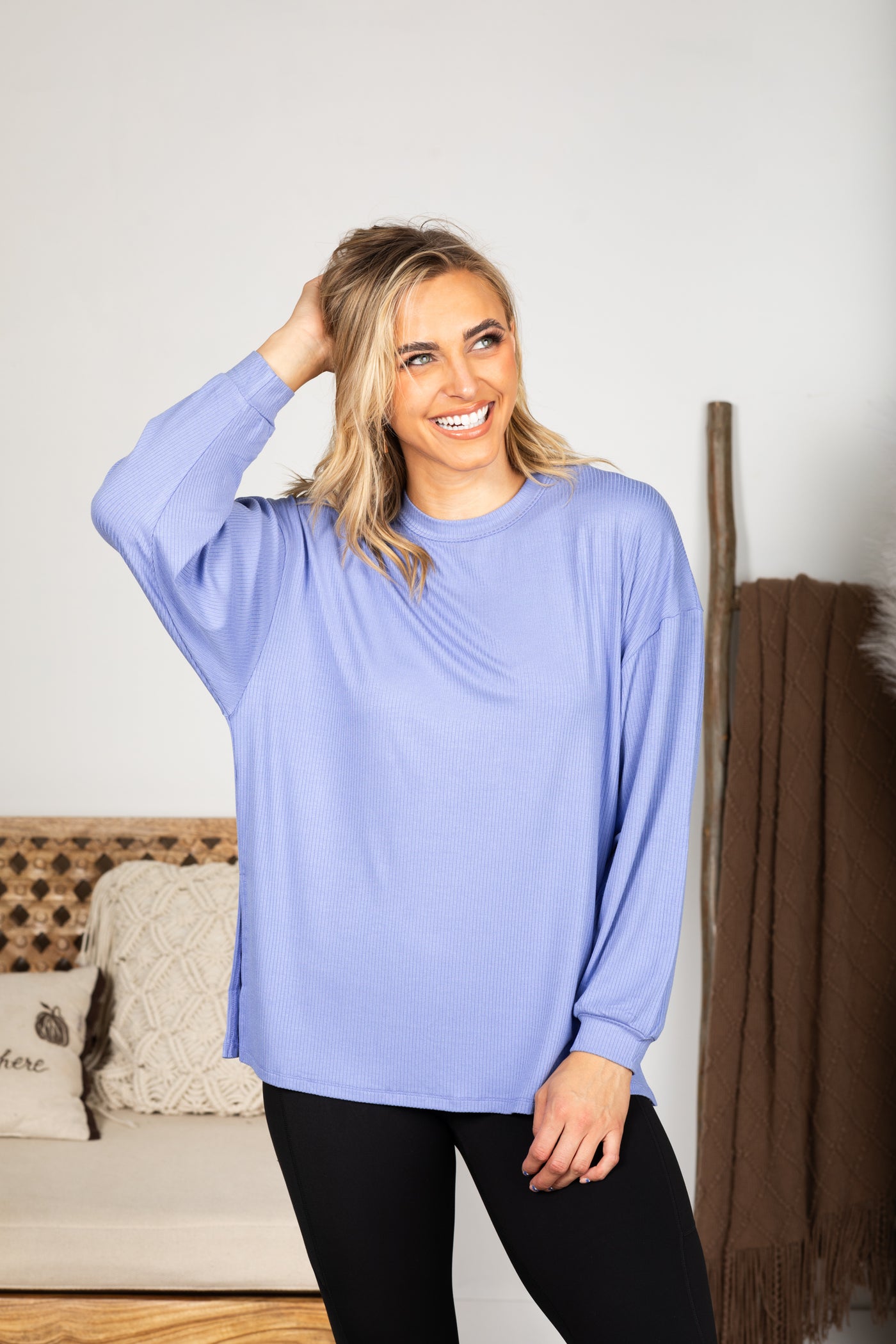 Essential Relaxed Long Sleeve With Side Slits