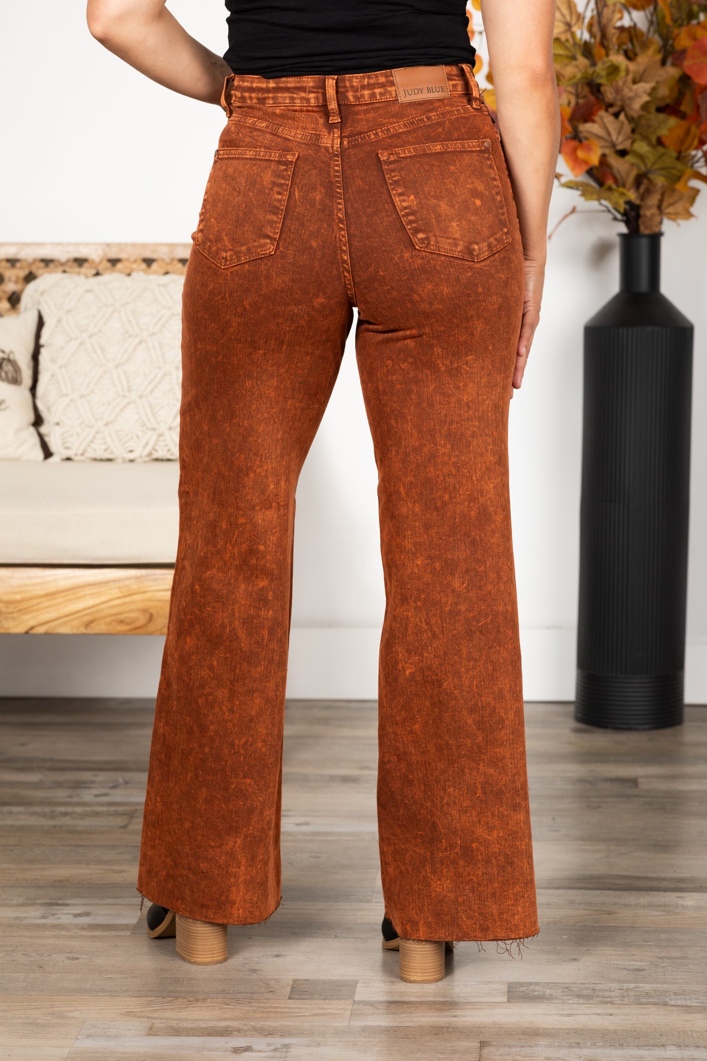 Judy Blue Burnt Orange Garment Dyed Jeans