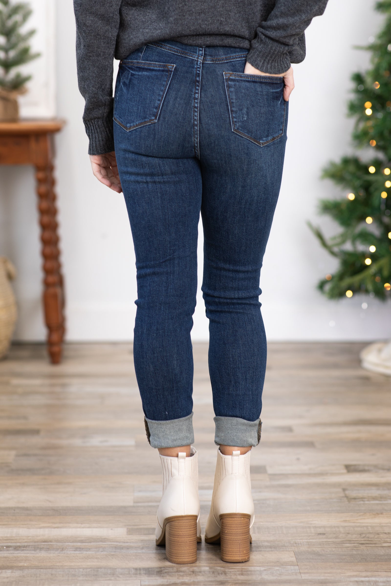 Judy Blue Dark Wash Tummy Control Skinny Jeans · Filly Flair